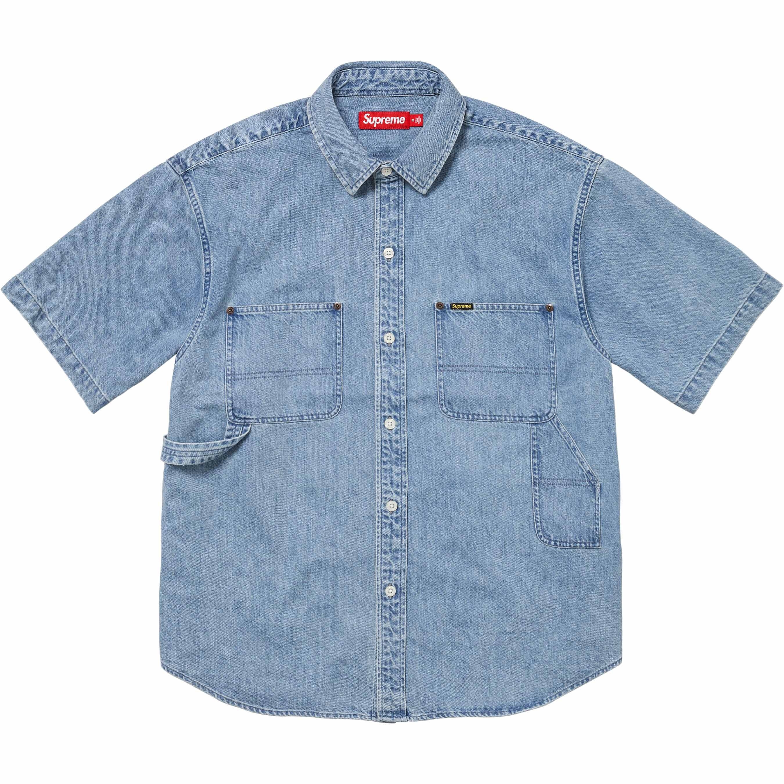Loose Fit S/S Denim Painter Shirt view 3